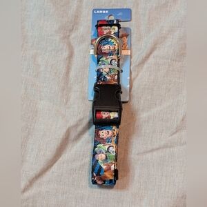 Buckle-Down Dog Collar With Toy Story Characters - Multicolor, Size Large